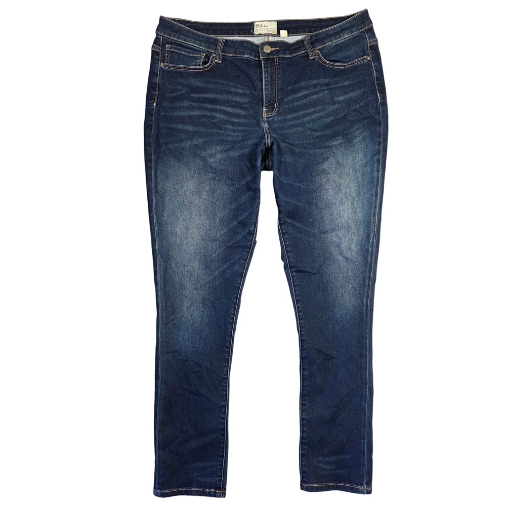 BKE Denim Payton Skinny Jeans Womens 36 Dark Wash Blue Stretch 36 Casual Boho
